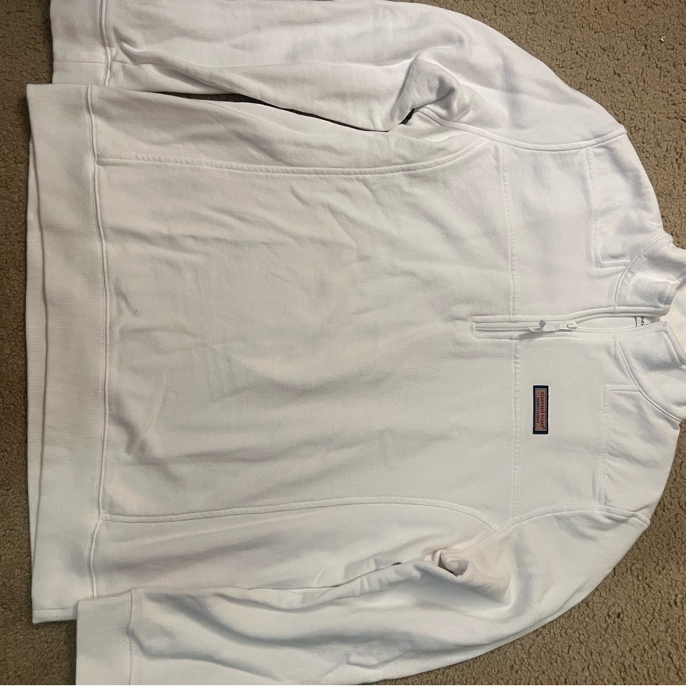 Vineyard Vines White Zip-Up Jacket